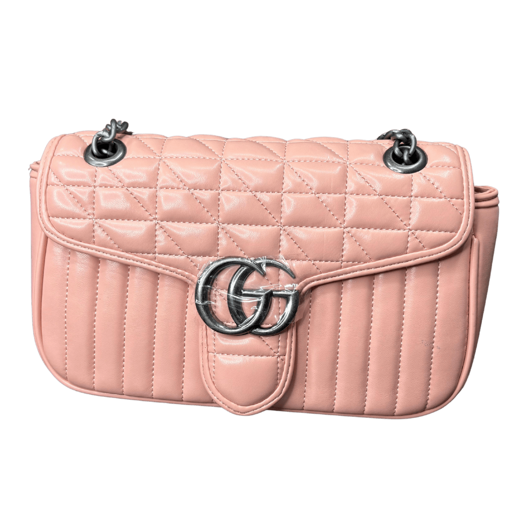  Quilted YSL Shoulder Bag with Chain Strap