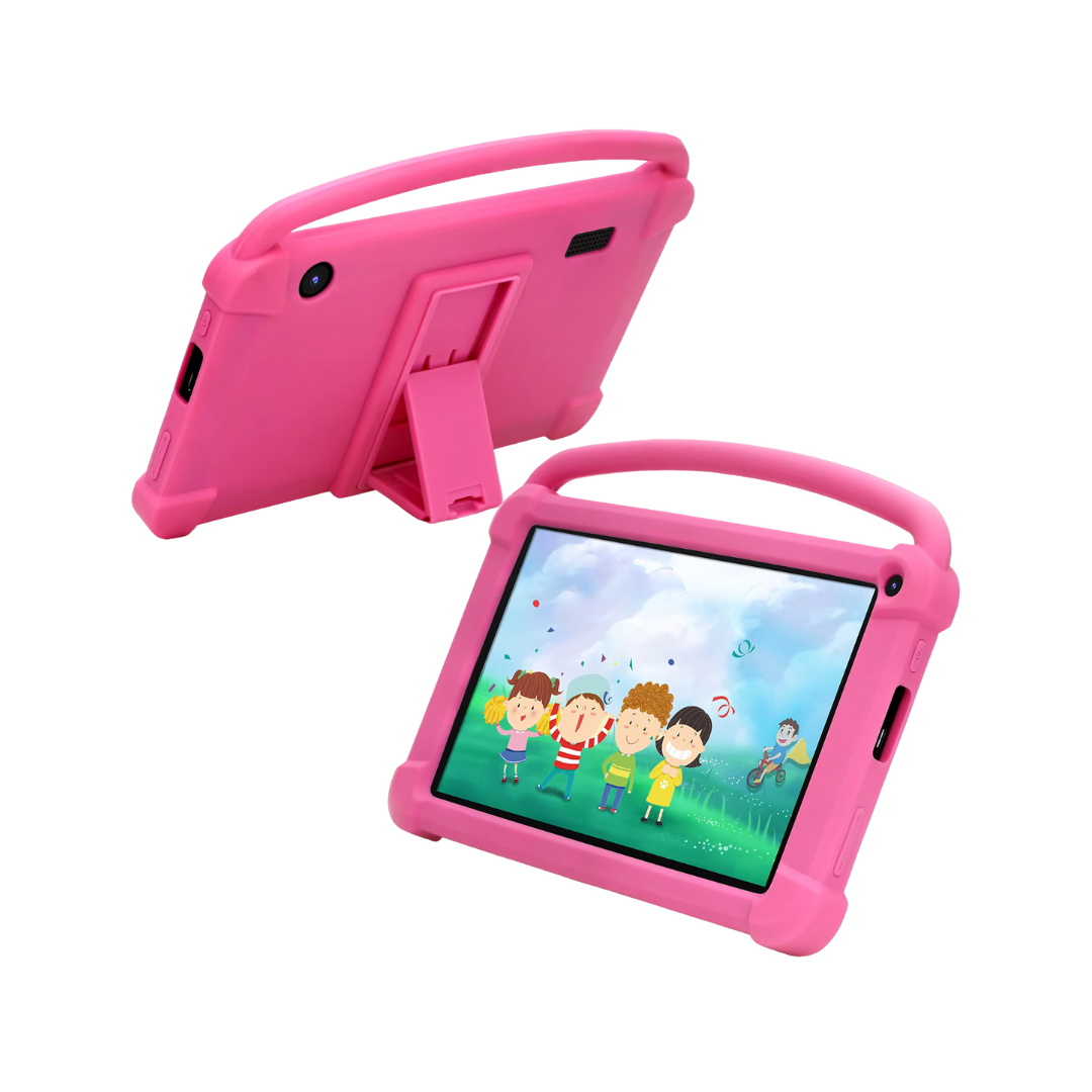 Kids Pink Protective Tablet Case with Stand