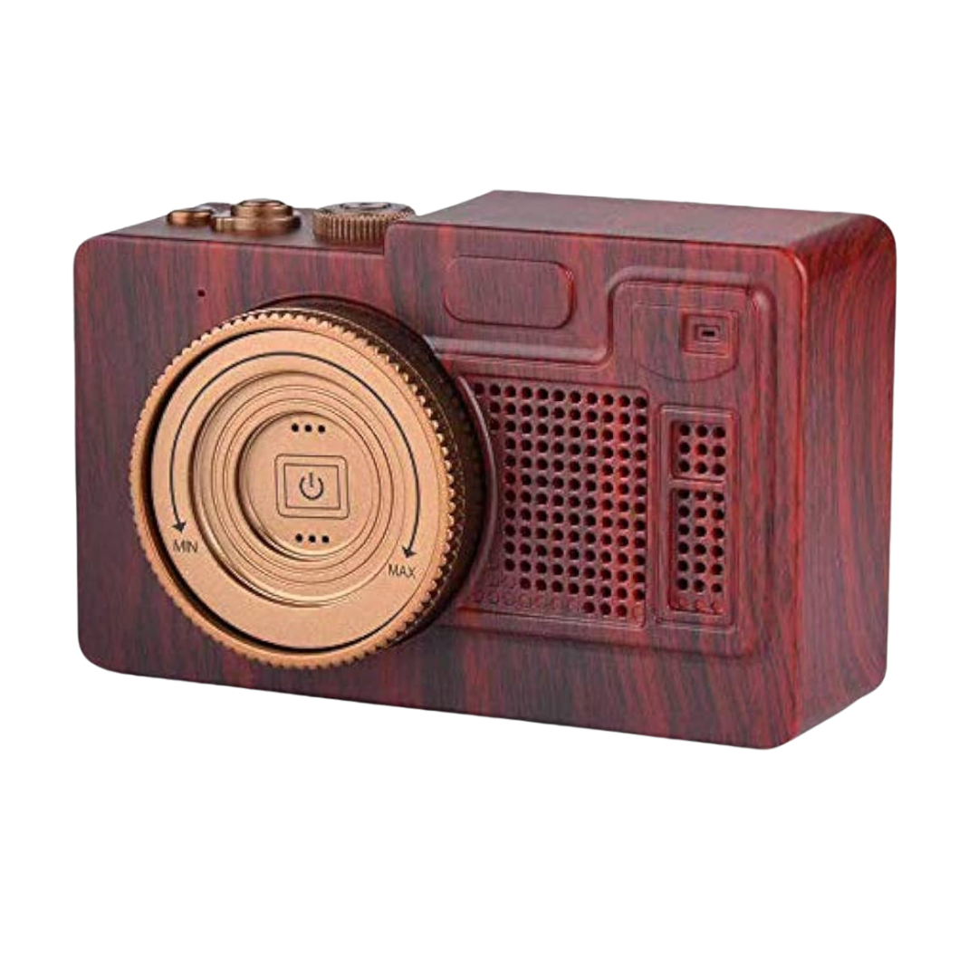 Retro Style Portable Bluetooth Speaker with Vintage Design