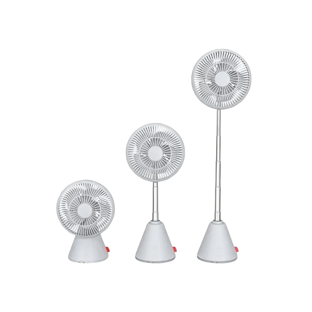  Portable USB Rechargeable Mini Desk Fans with Adjustable Heads