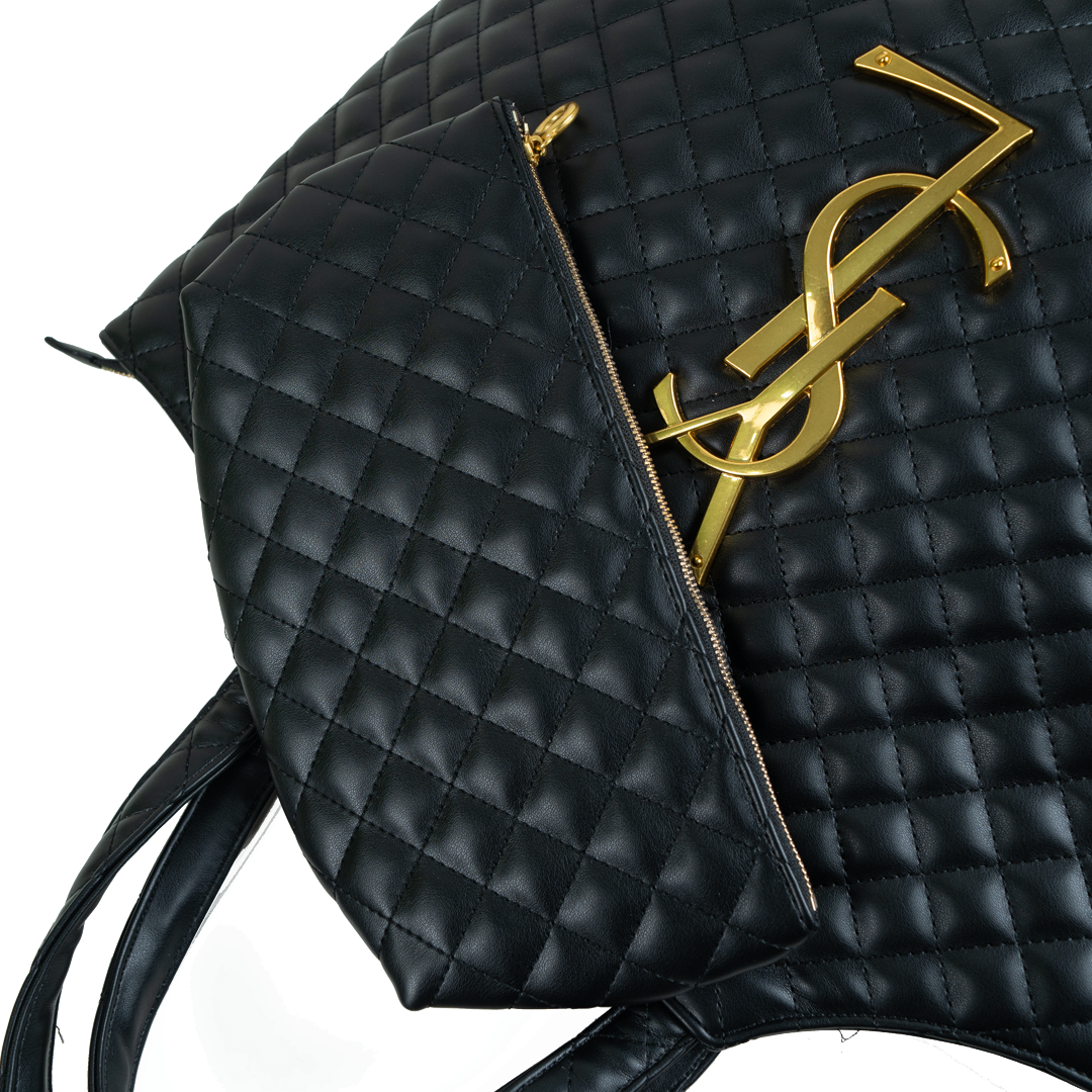 Stylish Quilted YSL Hobo Tote Bag