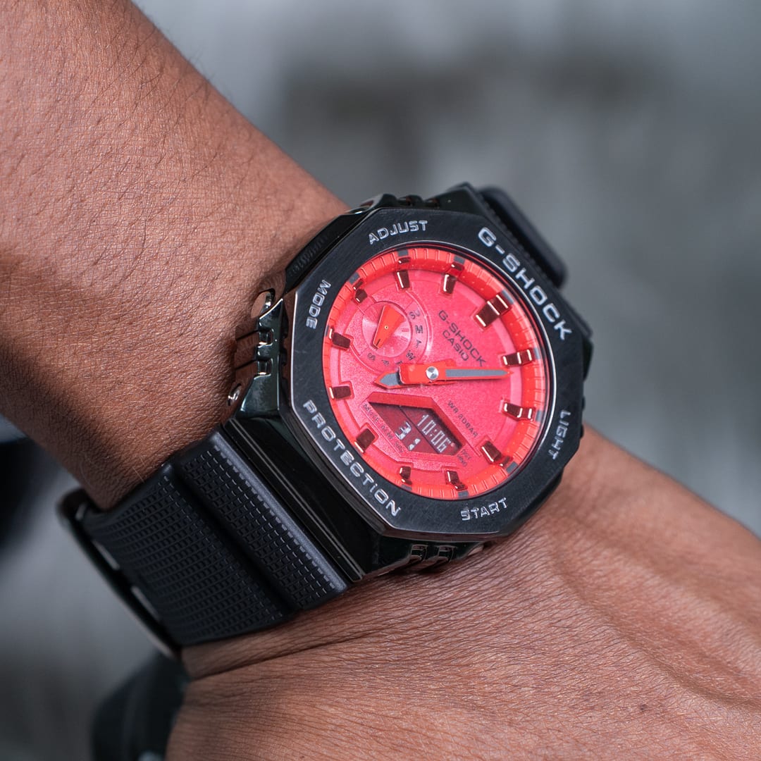 Iconic Casio G-Shock DW-5600 Red Digital Shock Resistant Watch