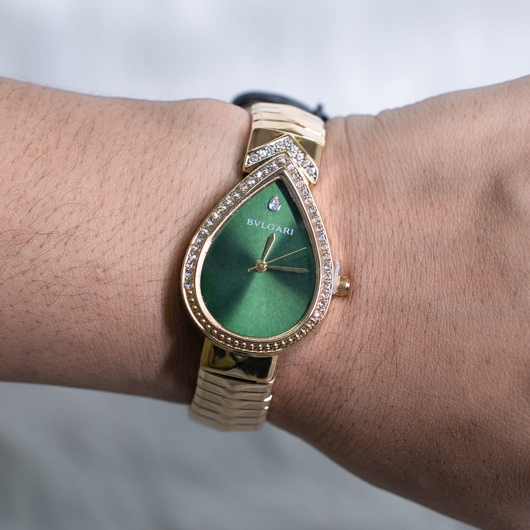 Luxurious Bvlgari Serpenti Seduttori Green Dial Watch