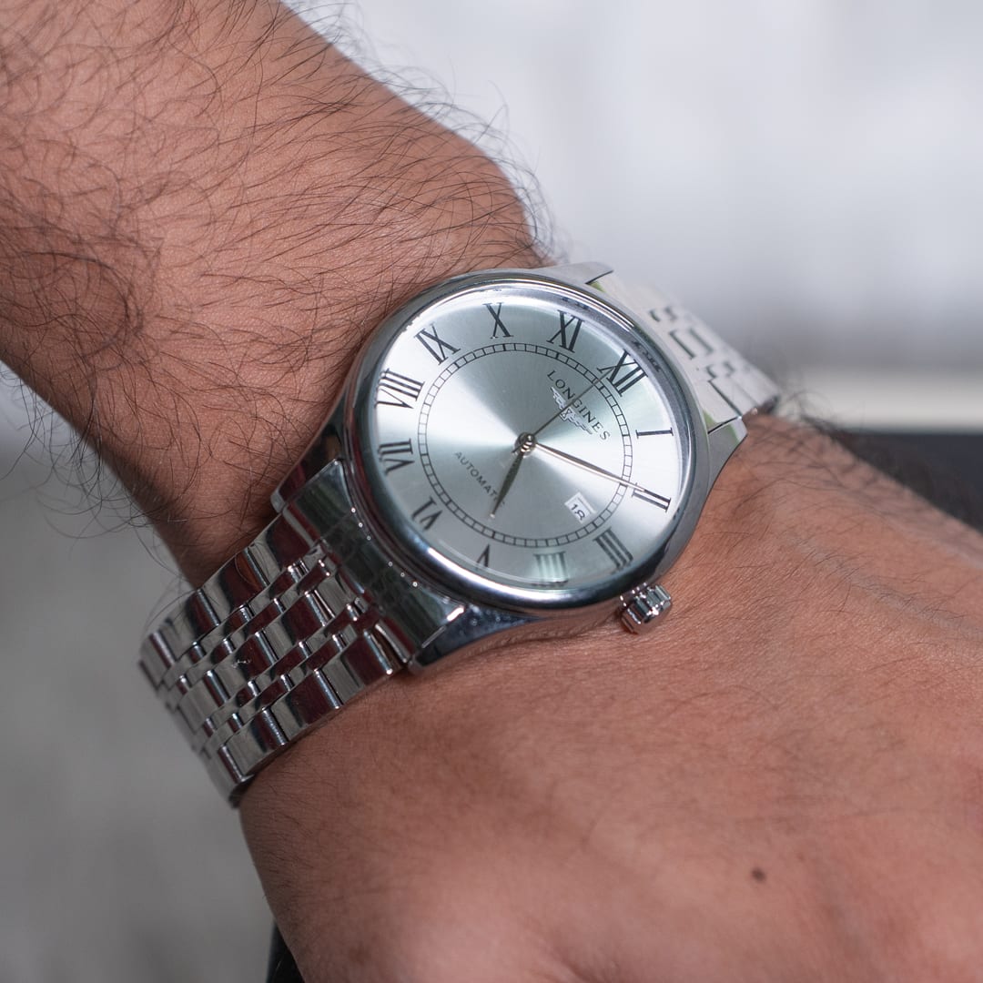 Elegant Silver-Tone Dress LONGINES Watch