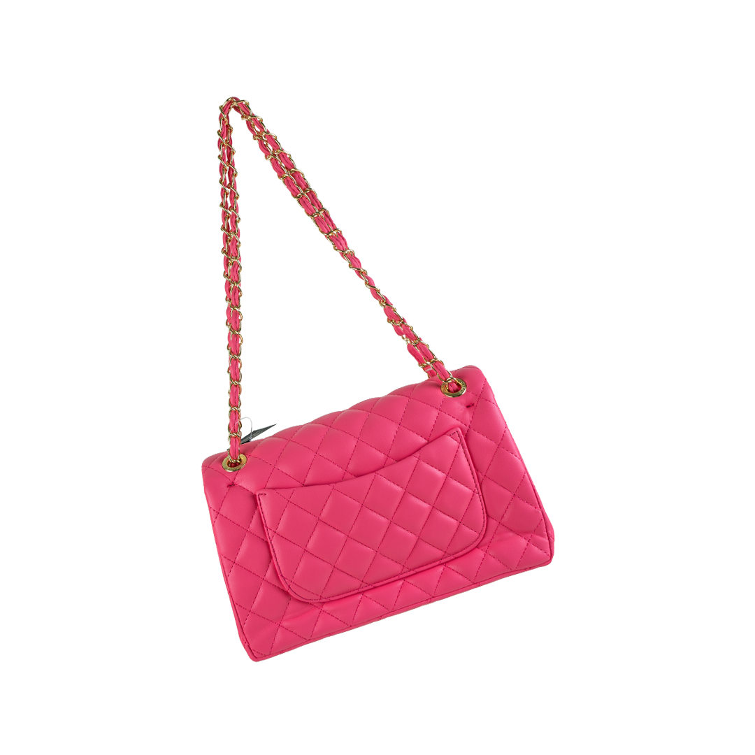 Pink Chanel Quilted Shoulder Bag with Gold Chain – The Ultimate